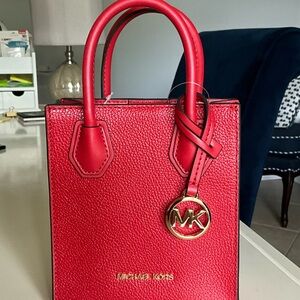 Brand new MK crossbody purse true red color